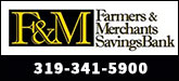 Farmers & Merchants Savings Bank Sponsorship Banner